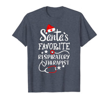Load image into Gallery viewer, Santa's Favorite Respiratory Therapist Christmas Crew T-Shirt
