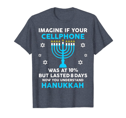 Funny Hanukkah Gifts Cellphone Chanukkah T-Shirt-151045
