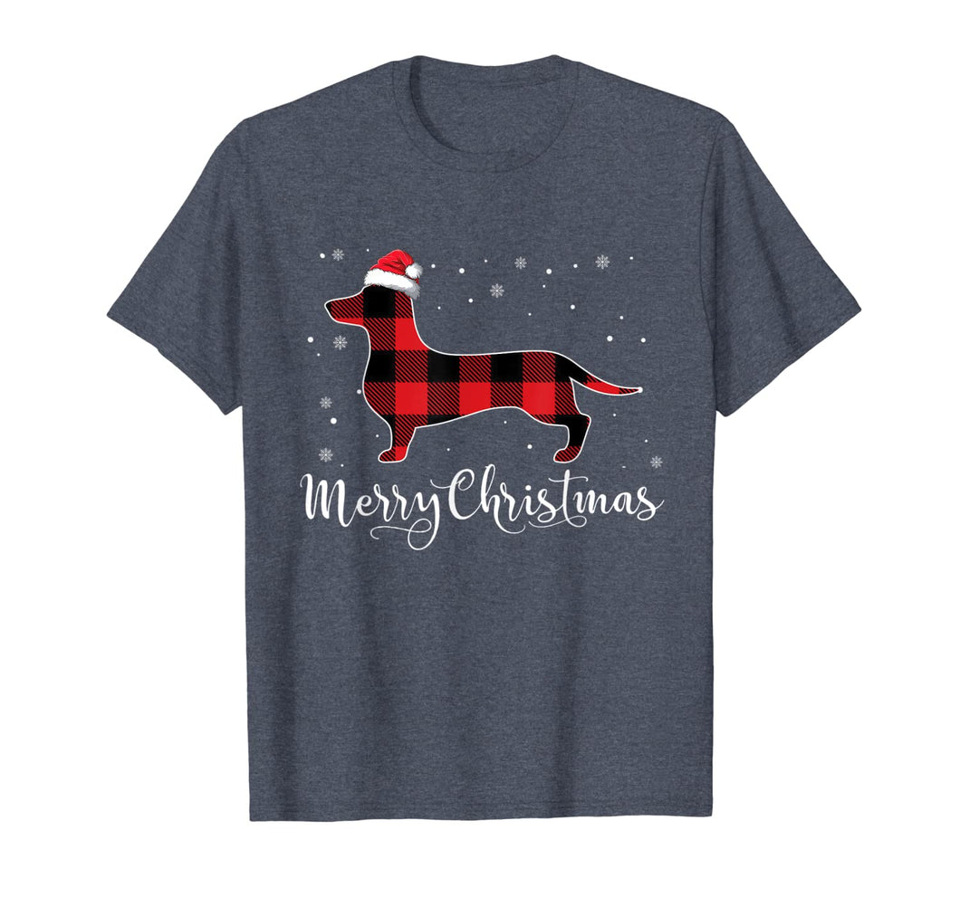 Funny shirts V-neck Tank top Hoodie sweatshirt usa uk au ca gifts for Red Plaid Dachshund Christmas Pajama Gifts Dog Lover T-Shirt 1000051
