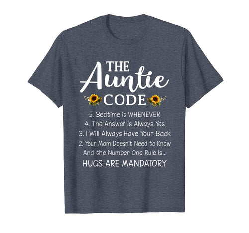 Funny Family Matching Gifts For Aunt The Auntie Code T-Shirt-3161373
