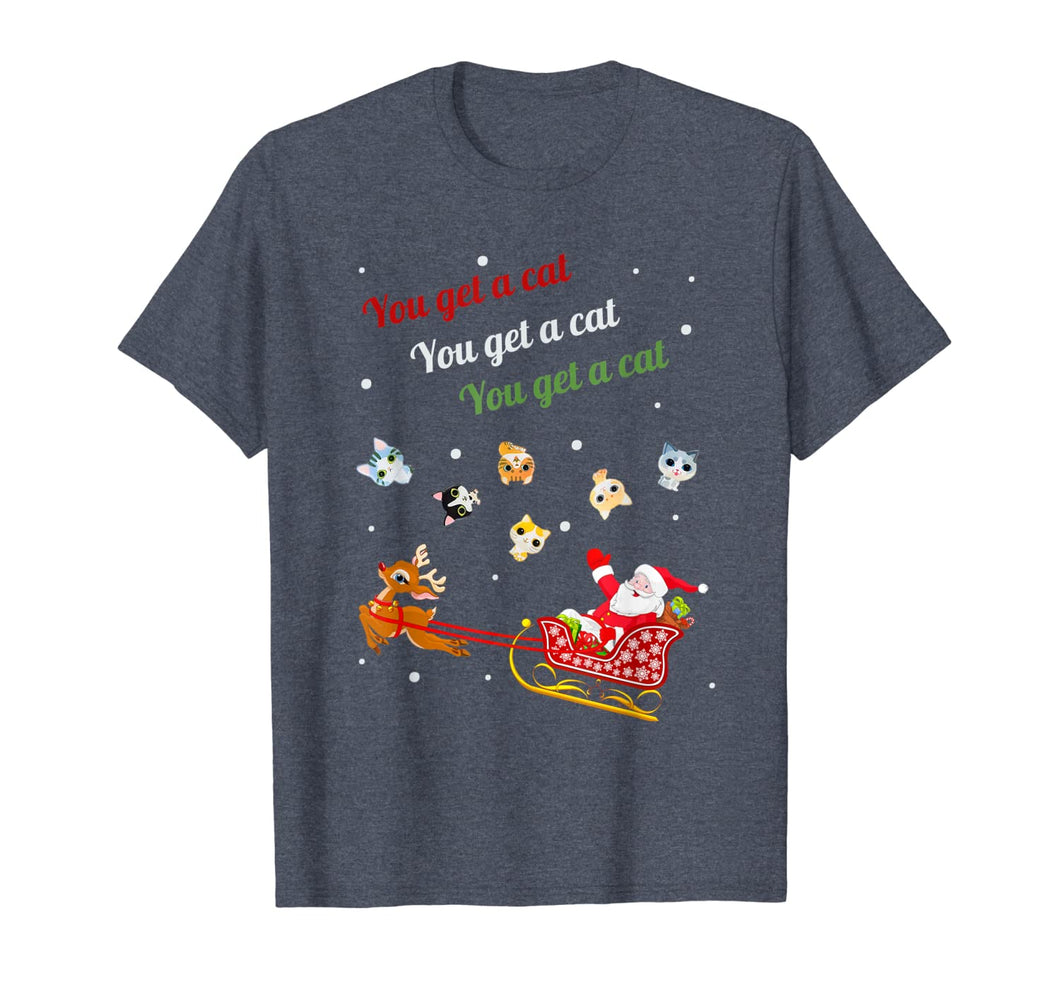 You get a Cat Cats For Everybody Christmas Cute Cat Lover T-Shirt-3208375