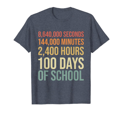 100th Day Preschool Kids Teacher Retro 100 Days Of School T-Shirt-1138177
