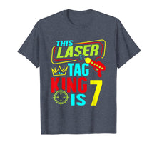 Load image into Gallery viewer, This Laser Tag King Is 7 Kids Birthday Party Lasertag Gift T-Shirt
