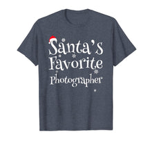 Load image into Gallery viewer, Santa&#39;s Favorite Photographer Funny Christmas Gift T-Shirt

