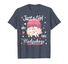 Load image into Gallery viewer, Funny shirts V-neck Tank top Hoodie sweatshirt usa uk au ca gifts for Hedgehog Shirt. Just A Girl Who Loves Hedgehogs T-Shirt 179925
