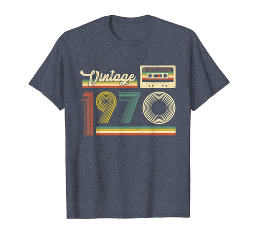 50th Birthday Gifts Cassette Vintage 1970 50 Years Old T-Shirt-160783
