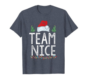 Team Nice Funny Couple Matching Outfit Team Naughty T-Shirt
