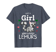 Load image into Gallery viewer, Just A Girl Who Loves Lemurs Madagascar Flag Colors Gift T-Shirt-3187030
