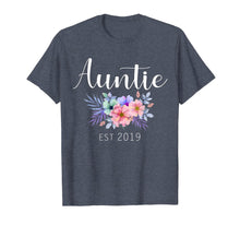 Load image into Gallery viewer, Women Gifts Auntie Est 2019 Pregnancy Announcement Reveal T-Shirt
