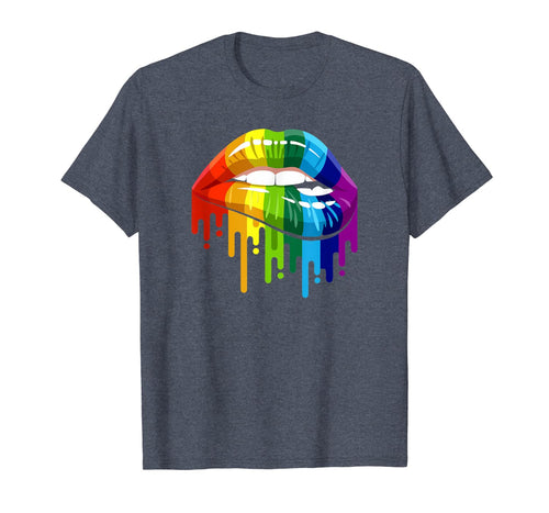 LGBT Rainbow Lip Gay Pride T-Shirt-860618