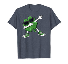 Load image into Gallery viewer, Dabbing Shamrock St Patrick's Day Funny Boys Girls Kids Dab TShirt100062
