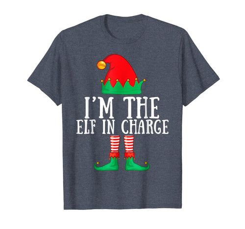 I'm The Elf in Charge Matching Family Group Christmas Gifts T-Shirt-2134025