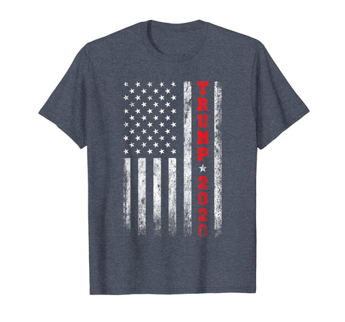 Trump 2020 American Flag Vintage T-Shirt 42557