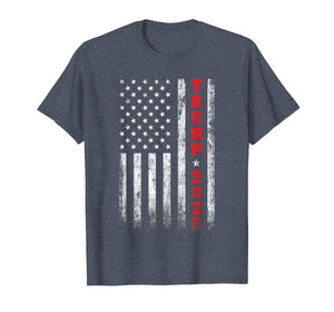 Trump 2020 American Flag Vintage T-Shirt 42557