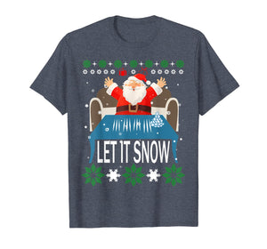 Let it Snow Cocaine Santa Funny Christmas T-Shirt-1267261