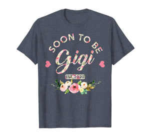 Funny shirts V-neck Tank top Hoodie sweatshirt usa uk au ca gifts for Soon to be gigi est 2020 First time grandma T-Shirt 1106836