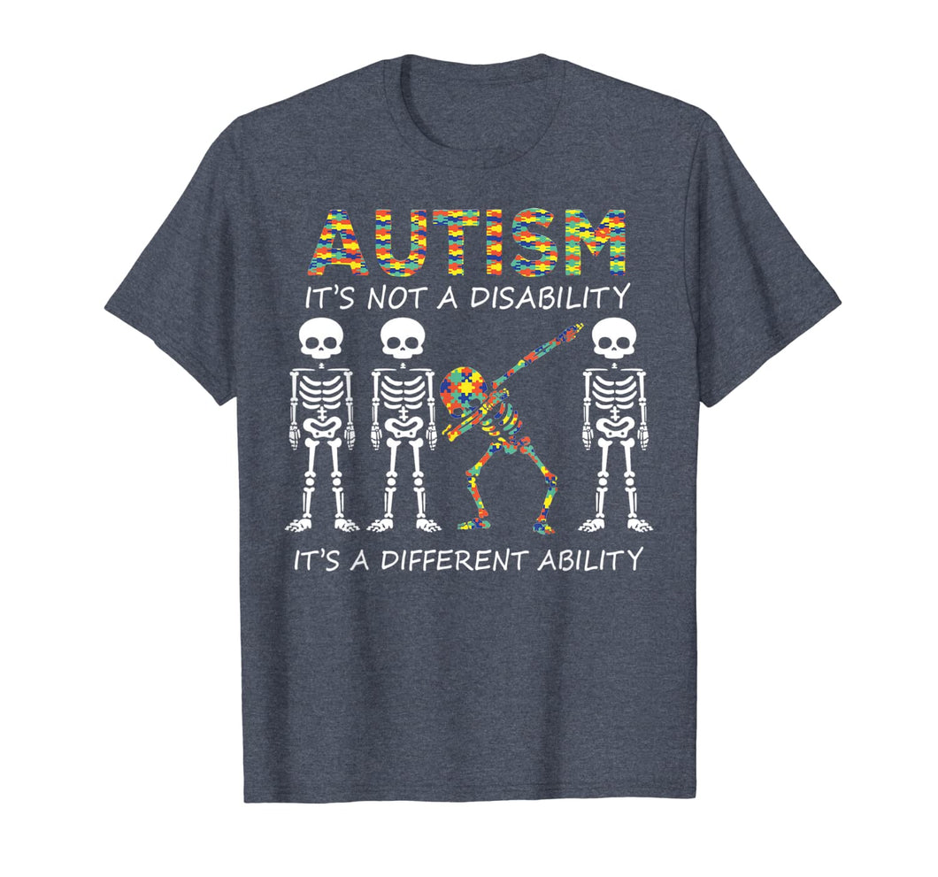 Funny shirts V-neck Tank top Hoodie sweatshirt usa uk au ca gifts for Autism it's a different ability Funny Dabbing skeleton Gift T-Shirt 247488