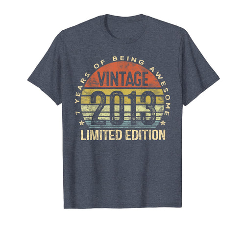 7 Year Old Gifts Vintage 2013 Limited Edition 7th Birthday TShirt232791