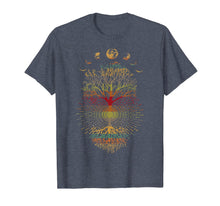 Load image into Gallery viewer, Phases of the Moon Retro 60&#39;s 70&#39;s Vibe Tree of Life  T-Shirt
