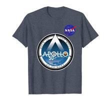 Load image into Gallery viewer, Apollo 50 Nasa Shirt - 50th Anniversary Blueprint Vintage  T-Shirt 88583
