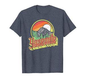 Vintage Yosemite National Park Half Dome Retro Graphic T-Shirt-5661323