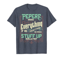 Load image into Gallery viewer, Mens Pepere Knows Everything Funny Pepere Christmas Gifts T-Shirt-1701851

