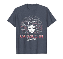 Load image into Gallery viewer, Black Women Capricorn Queen January Birthday T-Shirt-1070320
