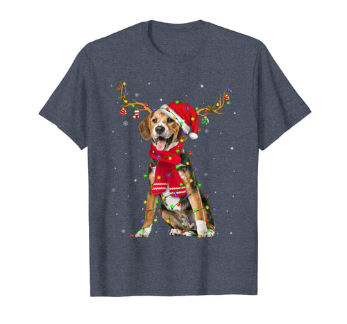 Funny shirts V-neck Tank top Hoodie sweatshirt usa uk au ca gifts for Beagle Reindeer Red Scarf Christmas Costume T-Shirt 635826