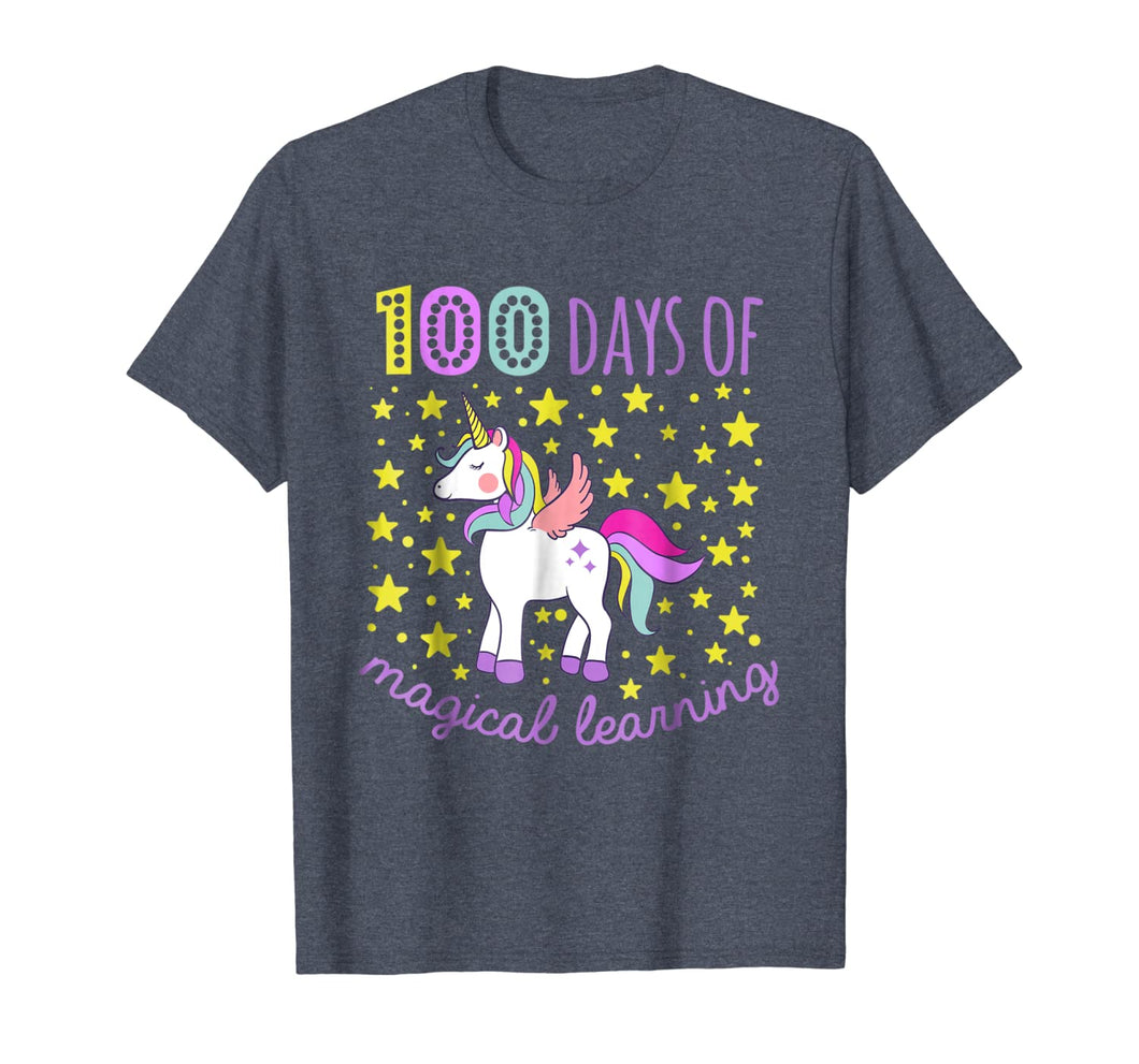 Adorable 100 Days of Magical Learning School Unicorn Shirt-635657