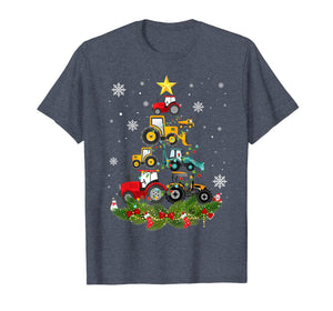 Tractor Christmas Tree gift Holiday Tractor funny xmas Gift T-Shirt