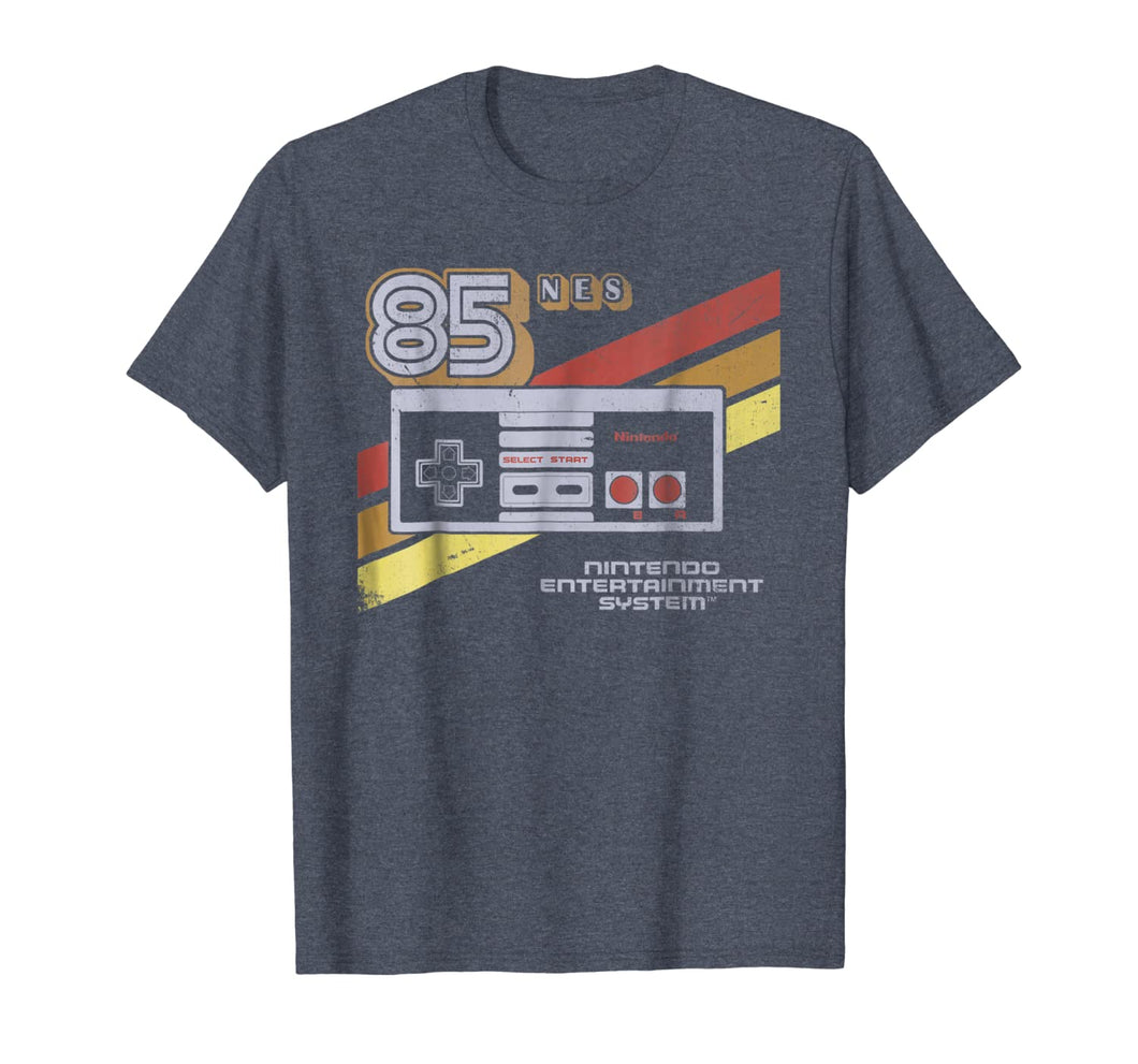 Nintendo NES Controller Retro Stripe 85 Graphic T-Shirt 123934