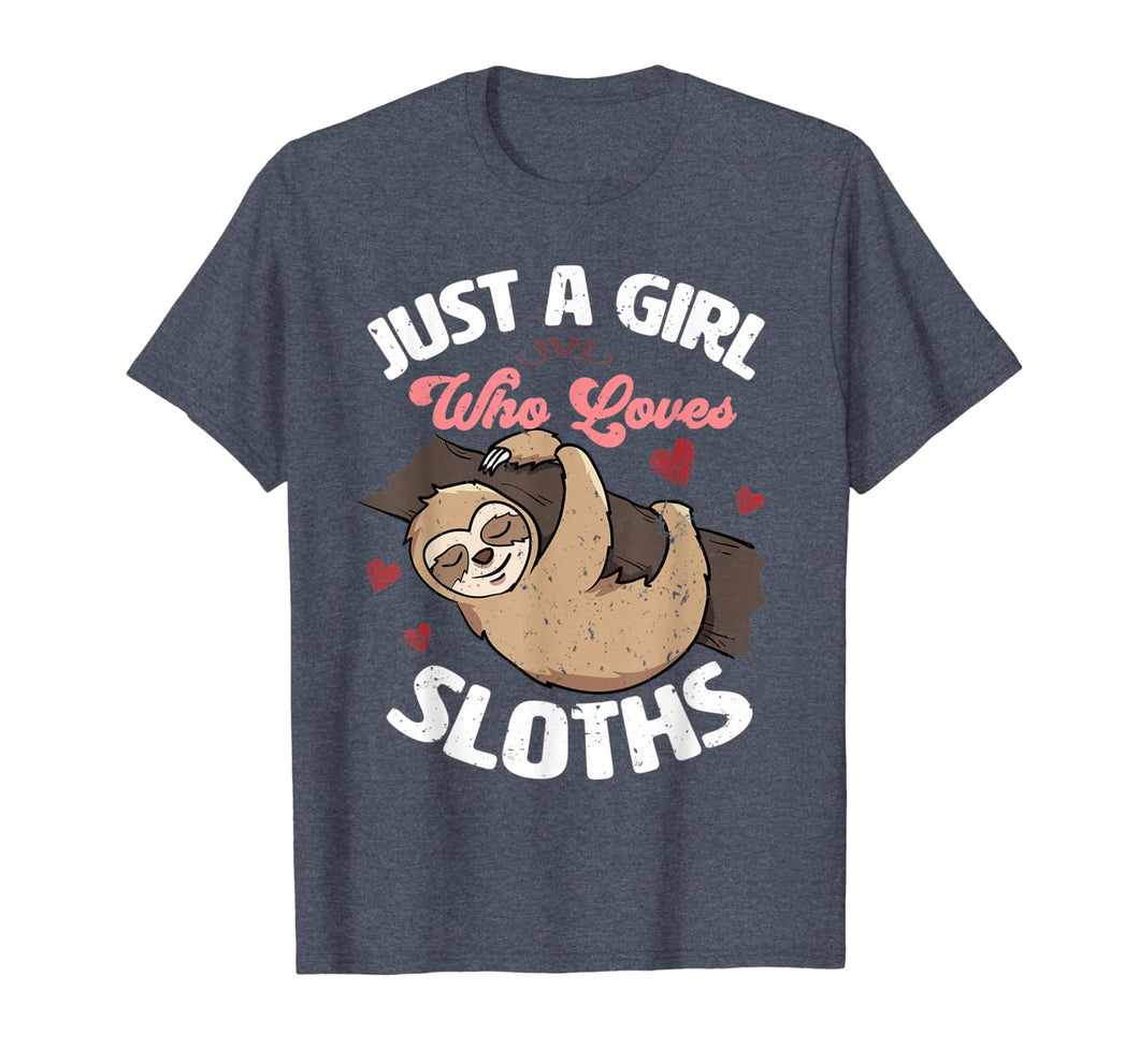 Just A Girl Who Loves Sloths T-Shirt-1931032