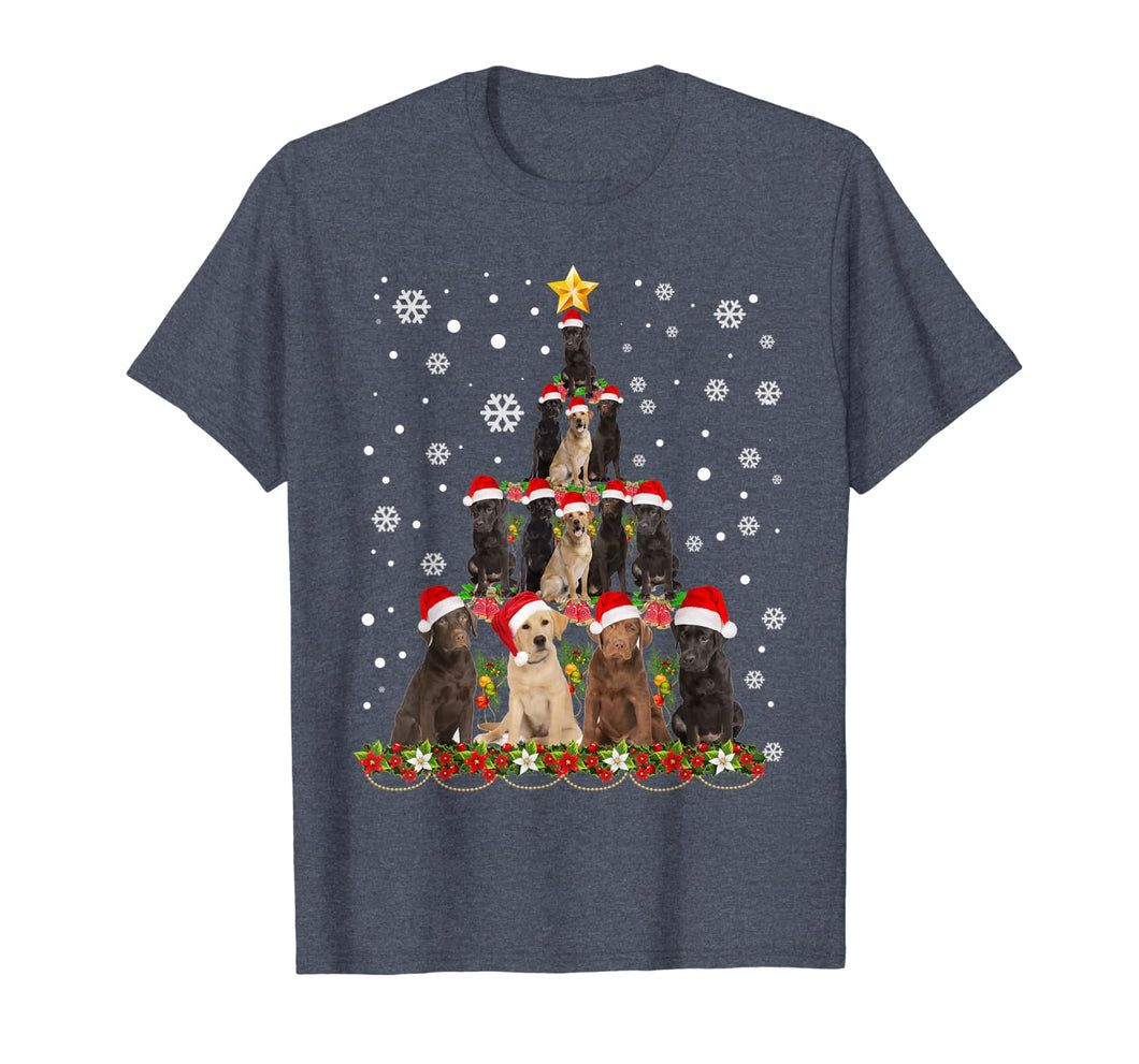 Labrador Christmas Tree Funny Xmas Gift for Labrador Dog T-Shirt-1148048