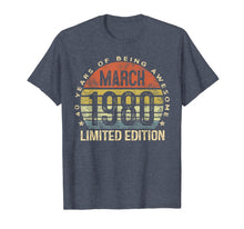 Load image into Gallery viewer, 40 Year Old Gifts March 1980 Limited Edition 40th Birthday T-Shirt-145462
