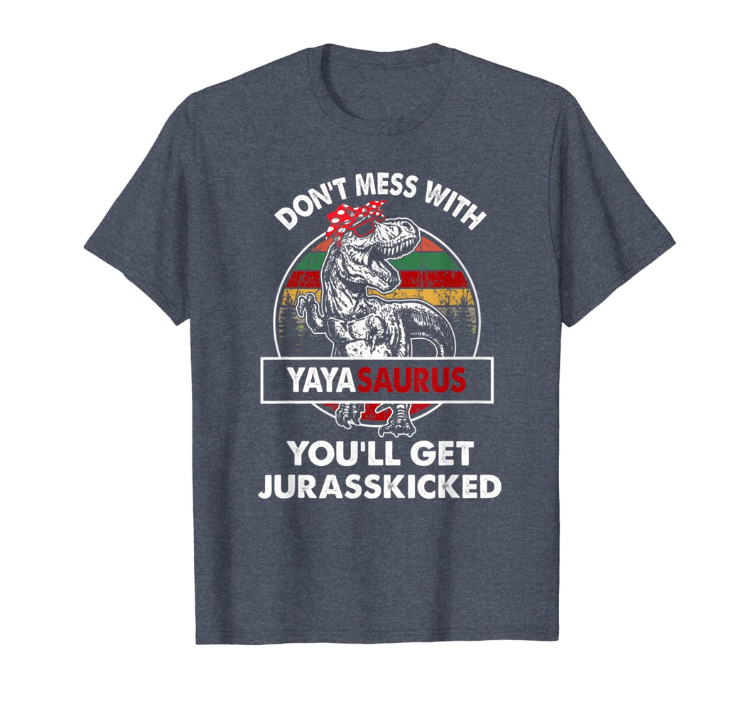 Yayasaurus Christmas T Rex Yaya Saurus Gifts T-Shirt