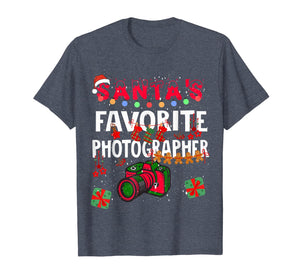 Santa's Favorite Photographer gift Photographer christmas  T-Shirt