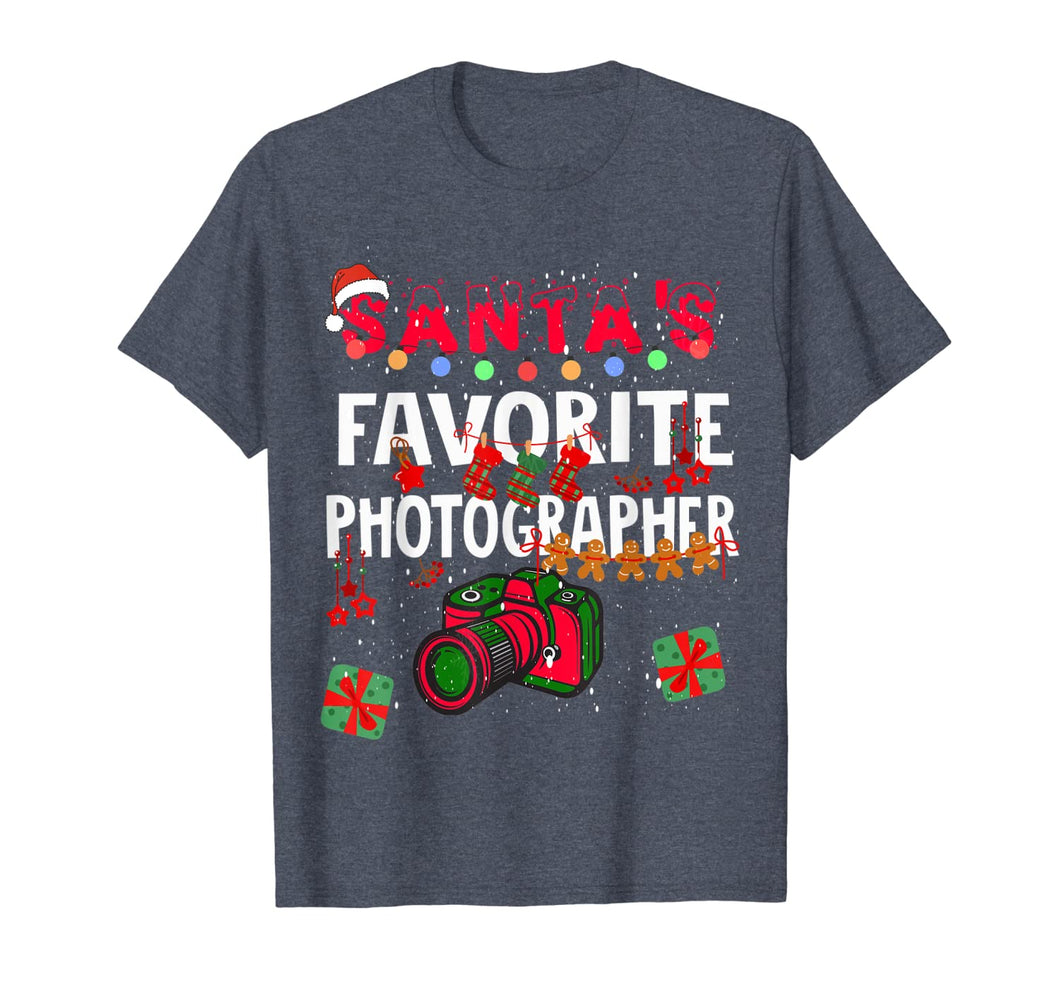 Santa's Favorite Photographer gift Photographer christmas  T-Shirt