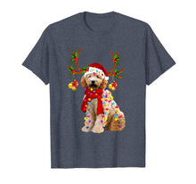 Load image into Gallery viewer, Santa Golden doodle reindeer Light Christmas gifts T-Shirt-2084445
