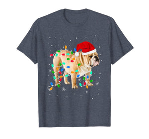 Funny shirts V-neck Tank top Hoodie sweatshirt usa uk au ca gifts for Funny English Bulldog Christmas Light Gifts Xmas T-Shirt 340948