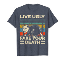 Load image into Gallery viewer, Live Ugly Fake Your Death Retro Vintage Opossum TShirt17102
