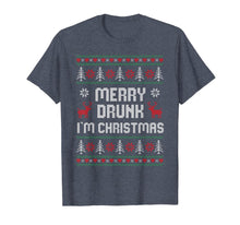 Load image into Gallery viewer, Funny Xmas Drinking Ugly Sweater - Merry Drunk I&#39;m Christmas T-Shirt-3207991
