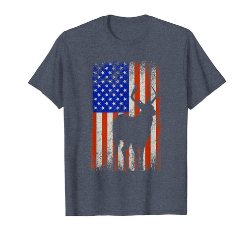 Hunting Flag Bow Archery Bow Patriotic Gifts Deer Hunter T-Shirt-1311456