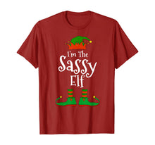 Load image into Gallery viewer, Funny shirts V-neck Tank top Hoodie sweatshirt usa uk au ca gifts for I'm The Sassy Elf Family Matching Funny Christmas Group Gift T-Shirt 109561
