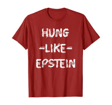 Load image into Gallery viewer, Funny shirts V-neck Tank top Hoodie sweatshirt usa uk au ca gifts for Funny-hung-like-epstein- T-Shirt 1296020
