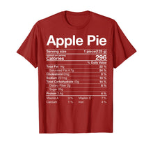 Load image into Gallery viewer, Funny shirts V-neck Tank top Hoodie sweatshirt usa uk au ca gifts for Apple Pie Nutritional Facts Christmas Thanksgiving Gifts T-Shirt 796516
