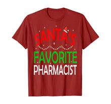 Load image into Gallery viewer, Santa&#39;s Favorite Pharmacist Funny Christmas Xmas Santa Hat T-Shirt
