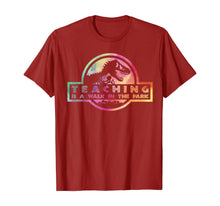 Load image into Gallery viewer, Teaching Is A Walk In Park Tshirt Teacher Gift  T-Shirt
