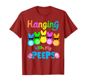 Hanging With My Peeps Shirt Colorful Bunny Easter day Gifts TShirt406135