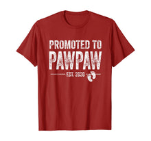 Load image into Gallery viewer, Promoted To Pawpaw 2020 Vintage Announcement Pregnancy TShirt450630
