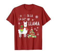 Load image into Gallery viewer, Funny shirts V-neck Tank top Hoodie sweatshirt usa uk au ca gifts for FA LA LA LLAMA Santa Shirt Christmas Funny Gift Xmas T-Shirt 190849
